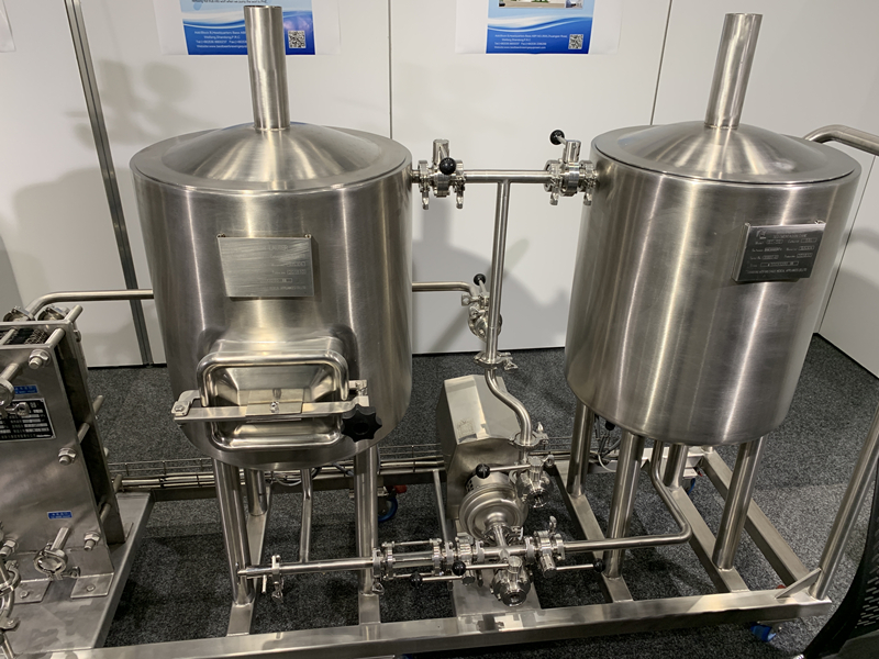 50L Micro Beer Brewery lab brewing equipment in exhibition   ZXF